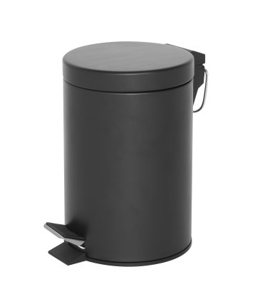 3L Pedal Bin - Black - Angled Cutout