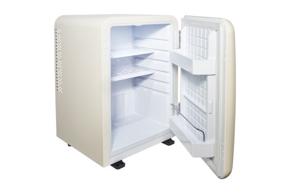 40L Retro Minibar - Cream - ACO - Open Empty